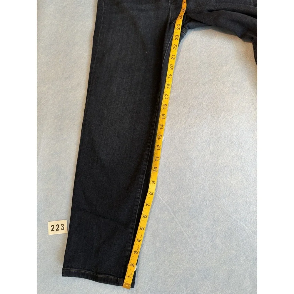 Women's Liverpool The Crop Jeans 12/31 Stretch Causal Denim Pants Blue - Picture 2 of 3
